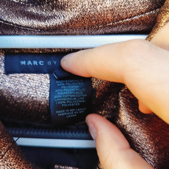 Marc by Marc Jacobs Metallic Bronze Brown Trench Coat - Picture 8 of 13